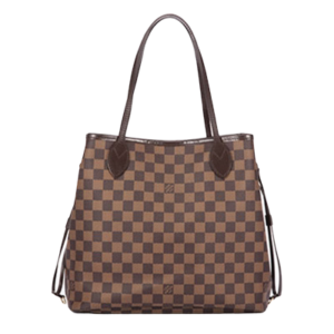 The Louis V logo and Damier pattern is a symbol of luxury worldwide and is featured in most of its products. The Neverfull is one of its most famous models.